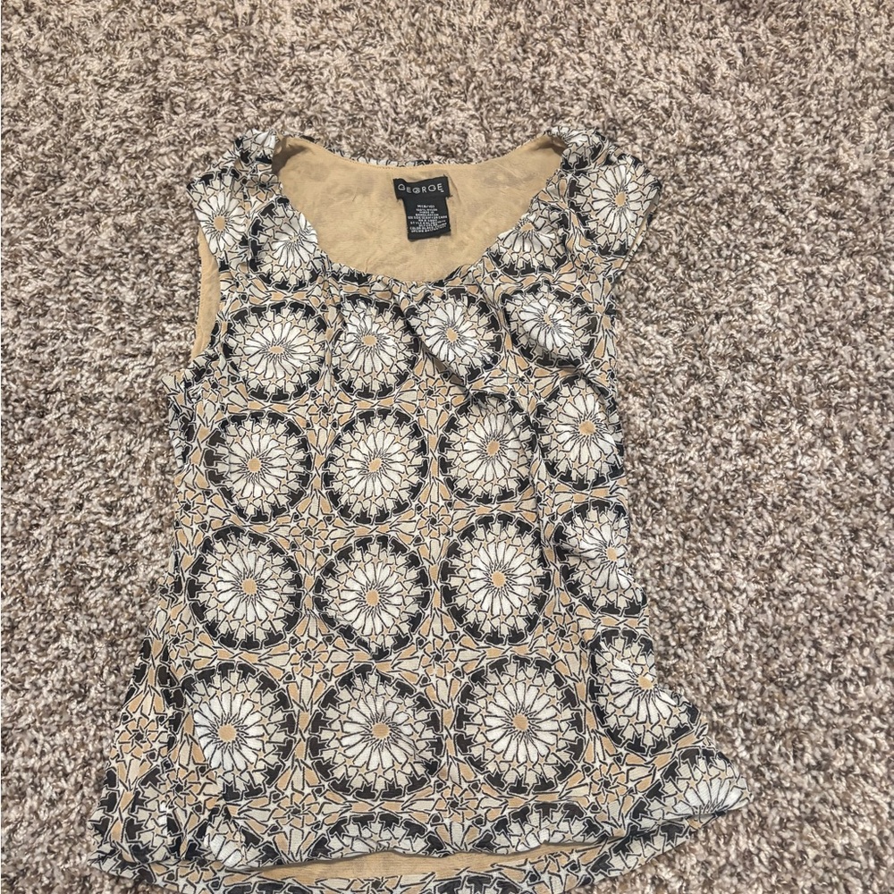 Sunflower Patterned Women's Top